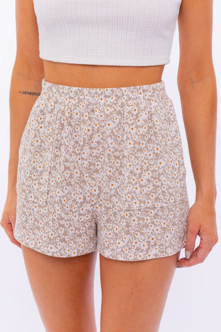 Layla Floral Elastic Shorts