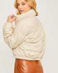 Pierson Faux Leather Bomber
