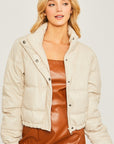 Pierson Faux Leather Bomber