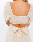 Mora Cutout Tie Back Dress