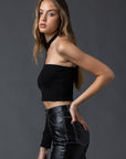 Abigail One Shoulder Top in Black