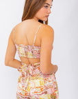Ross Print Crossover Top