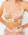 Ross Print Crossover Top