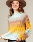 Adkins Ribbed High Neck Sweater