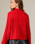Adkins Ribbed High Neck Sweater