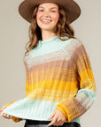 Adkins Ribbed High Neck Sweater