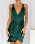 Cirbina V Neck Mini Dress
