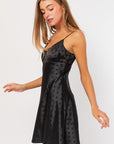 Heidi Polka Dot Satin Dress