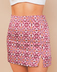 Shannon Side Slit Printed Skirt