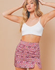 Shannon Side Slit Printed Skirt