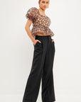 Estella Leopard Puff Sleeve Top