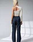 Abigail One Shoulder Top in Ivory