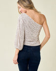 Pierson Sequin One Shoulder Top