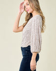 Pierson Sequin One Shoulder Top