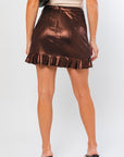 Jasper Metallic Wrap Skirt