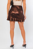 Jasper Metallic Wrap Skirt