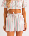 Zelda Stripe Crop Top