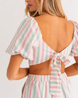 Zelda Stripe Crop Top