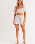 Zelda Stripe Crop Top