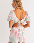 Zelda Stripe Crop Top