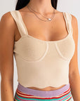 Celeste Wave Strap Tank