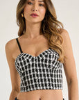 Monica Tweed Corset Top