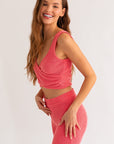 Godiva Crossover Crop Top