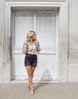 Sara Printed Tie Top