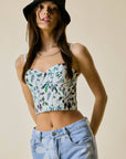 Pippa Floral Print Corset Top