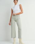 Marley Slim Wide Leg in Olive