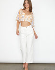 Charlotte Puff Sleeve Crop Top