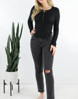 Carmel L/S Button Top