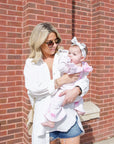 Angela Gauze Button Down Top in White