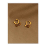 18K Gold Sequin Earring