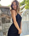 Ella Halter Dress in Black