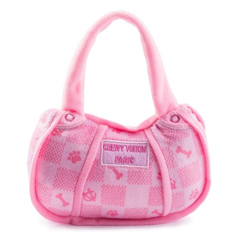 Pink Checker Chewy Vuiton Handbag by Haute Diggity Dog