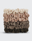 Ultra Petite Satin Scrunchies 6pc - Eucalyptus