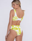 Citrus Floral Bikini Top