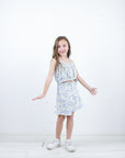 GIRLS Justina Stripe Daisy Short