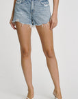 Nova Relaxed High Rise Cut Off Shorts in Bowery
