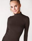 Kylie Seamless Mockneck Top