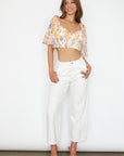 Charlotte Puff Sleeve Crop Top