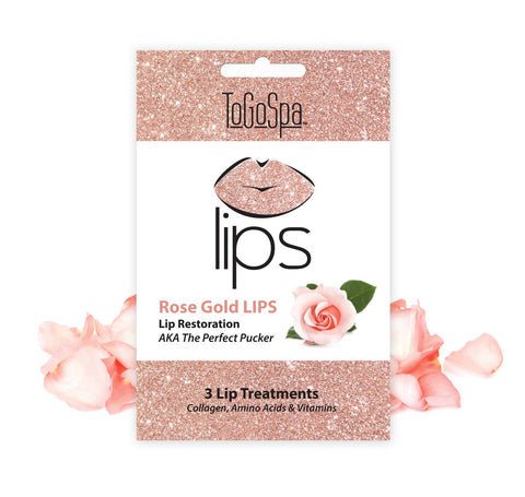 LIPS: Rose Gold Lips by ToGoSpa The Perfect Pucker - 3 pack