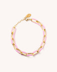 Penny Pink Acrylic Chain Bracelet
