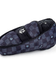 Black Checker Chewy Vuiton Loafer Squeaker Dog Toy