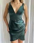 Cirbina V Neck Mini Dress