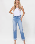 Angela High Rise Ankle Jean