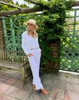 Palmer Gauze Button Down Top
