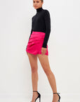 Charley Satin Pleated Skort