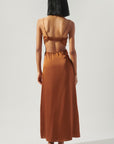 Marva Cowel Neck Midi Dress